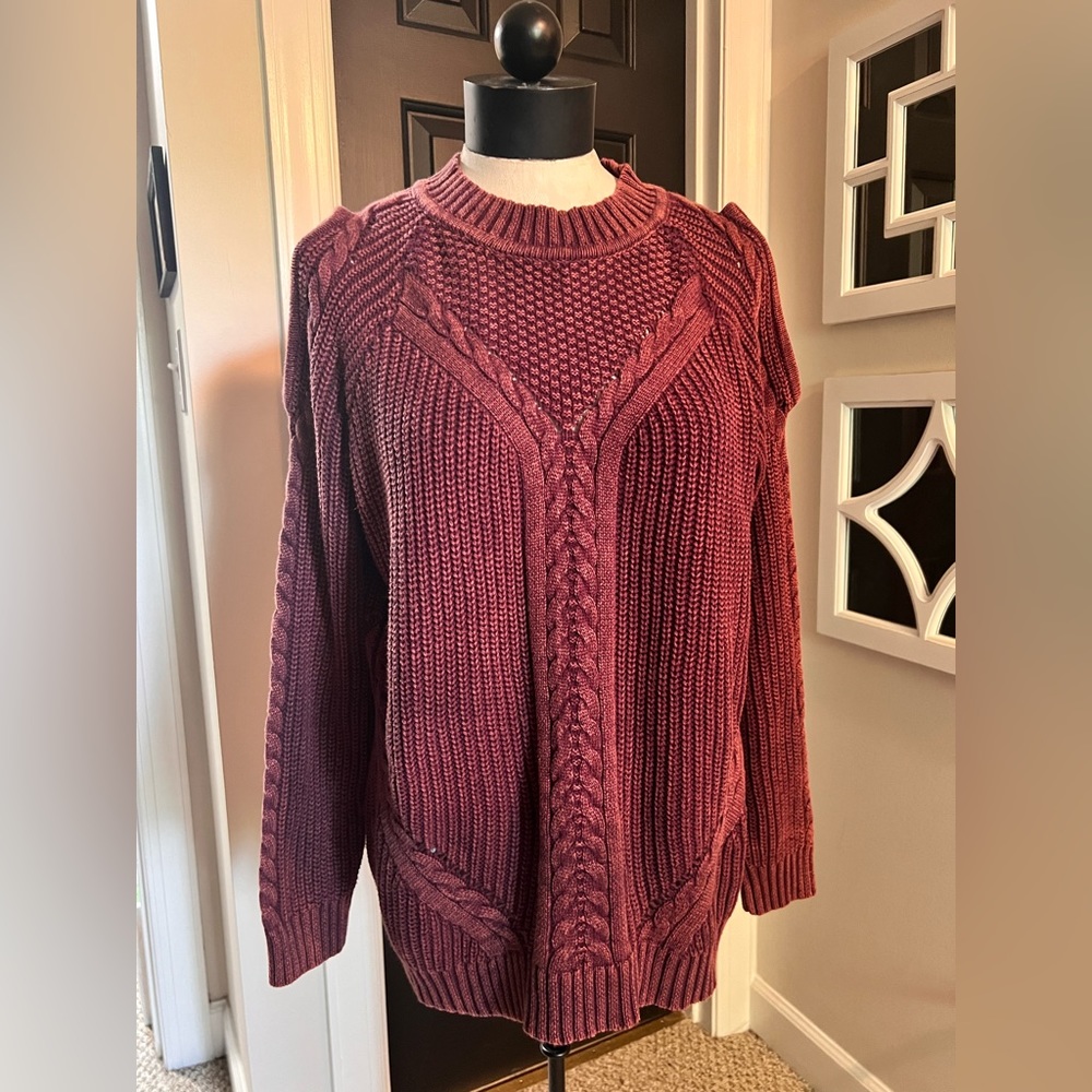 Umgee Sweater | Cutout Sweater | Shoulder Cutout